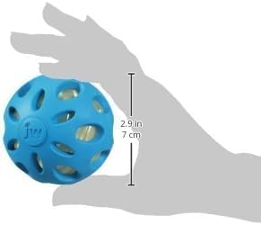 JW Pet Crackle Heads Ball Dog Toy [Set of 3] Size: Medium (8" H x 3" W x 3" L), Color: Green