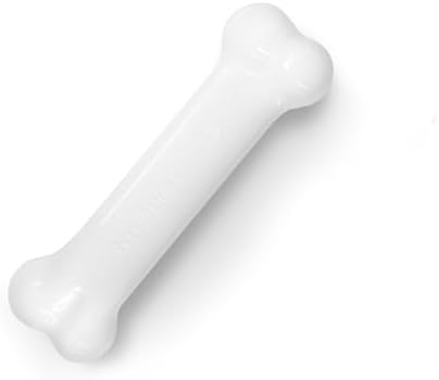 Nylabone Power Chew Classic Bone Chew Toy for Dogs, Durable Dog Toys for Aggressive Chewers, Chicken Flavor, X-Small/Petite - Up to 15 lbs. (1 Count) by Nylabone