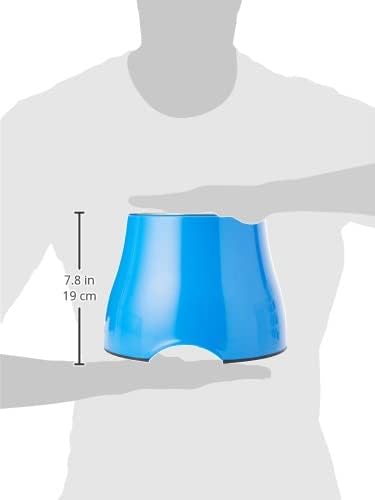 Dogit Elevated Dog Bowl, Stainless Steel Dog Food and Water Bowl for Large Dogs, Blue, 73751