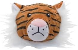 fabdog Dog Faballs Squeaker Pet Stuffed Toys – Soft, Colorful Dog Plush Toy with Cotton Covering – Decorative Fluffy Toy for Dogs – Small to Large (Tiger, Small)
