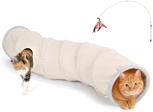 Ownpets S-Shape Cat Tunnel Toy 48"L x 10"D, for Cats, Puppies & Small Pets by Ownpets