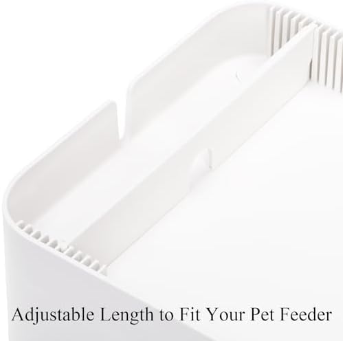 YOUEON Raised Pet Feeder Stand for Cats and Dogs Neck Health, Adjustable Height Elevated Shelf Suitable for 90% Automatic Pet Feeder & Water Dispenser, with Drawer to Stock Pet Snacks, Canned Food - Image 6