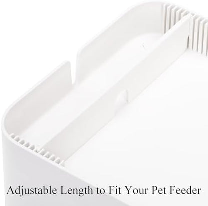 YOUEON Raised Pet Feeder Stand for Cats and Dogs Neck Health, Adjustable Height Elevated Shelf Suitable for 90% Automatic Pet Feeder & Water Dispenser, with Drawer to Stock Pet Snacks, Canned Food - Image 6
