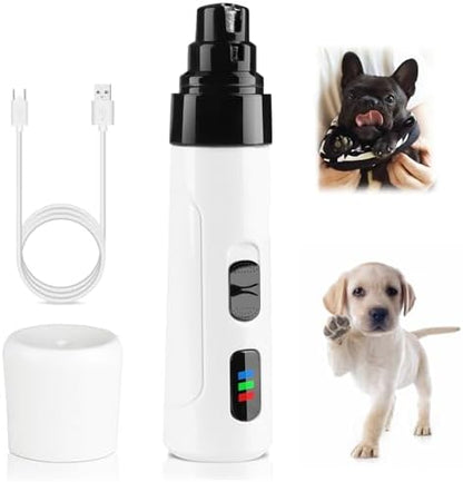 2-Speed Silent Groom Pro Nail Grinder, Rechargeable Quiet Dog Nail Trimmer, Gentle Electric Pet Nail Grinder Tool for Medium Small Dogs & Cats by Unknown