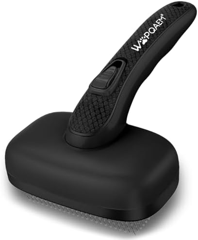 Self Cleaning Slicker Brush for Dog and Cat Shedding, Black by WOPQAEM%C2%AE