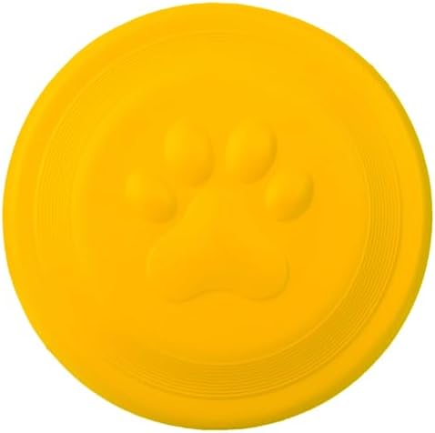 NAITELI Flyer-Soft Flying Disc Fetch Toy-for Medium/Large Dogs（Yellow,L） by Unknown