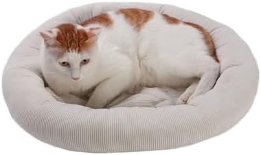 SHENGOCASE Round Cat Tree Tower Accessories Replacement Parts, Round Donut Cuddler Cat Dog Cushion Bed Add-ons for Plaform Perch Shelves (14") - Image 2