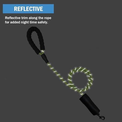 Reflective Padded Floating Leash and Collar Set Bundle Combo, Adjustable Comfortable Durable Collars for Small Medium Large Dogs (3/4" Collar w/Leash)