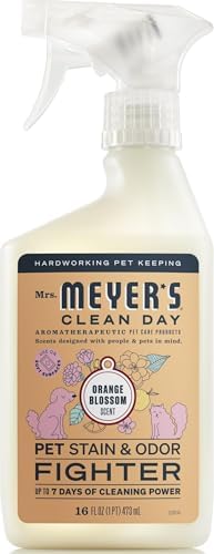 Mrs. MEYER'S CLEAN DAY Pet Stain & Odor Fighter, Orange Blossom Scent, 16oz by MrsMeyers