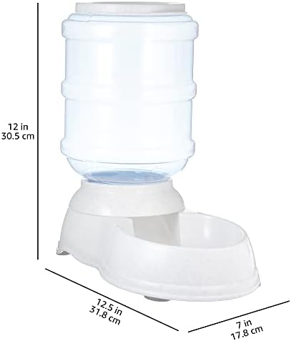 Amazon Basics Gravity Pet Food Feeder for Dogs and Cats, Easy to Clean, Easy to Fill, Removable Lid, 152fl.oz Capacity, Small - Image 6