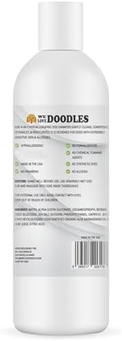 Dog Shampoo Conditioner & Detangler, Hypoallergenic Tearless Unscented 16OZ - Image 6