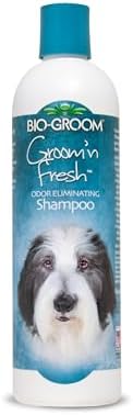 Bio-Groom Groom'n Fresh Dog Shampoo - Odor Eliminating, Dog Bathing Supplies, Puppy Wash, Cat Grooming Supplies, Cruelty-Free, Product Made in USA - 12 fl oz 1-Pack by Bio-groom