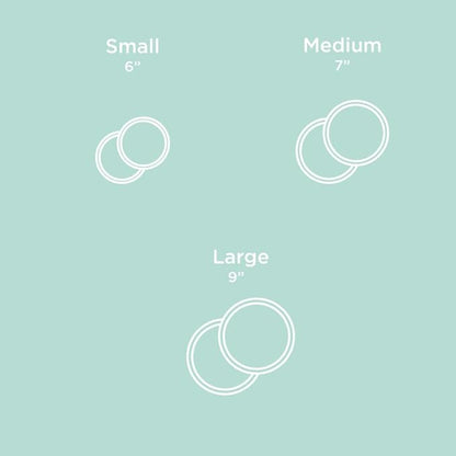 Waggo Habit Silicone Dog Placemat – Set of 2 Modern Heavyweight Silicone Dog Food Mats, Dishwasher Safe, Non-Slip, Solid Color – White (Small, 6")