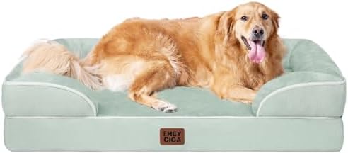 EHEYCIGA Orthopedic Extra Large Dog Bed, Waterproof Washable XL Pet Bed 44" by EHEYCIGA