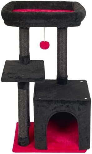 Cute Cat Tree Kitten Cat Tower Condo Cat Furniture Sisal Scratching Posts K by FISHNAPthemeaningisthatcatliketoeatfishandhaveanaphopeyourbabylikeit