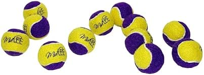 Midlee Squeaky Mini Tennis Ball for Dogs 1.5", Yellow/Purple, 12-Pack - Image 5