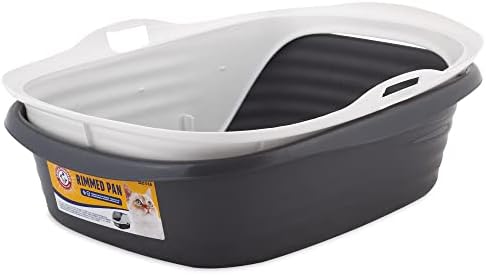 Arm & Hammer Rimmed Cat Litter Box with High Sides and Microban, Made in USA - Image 2