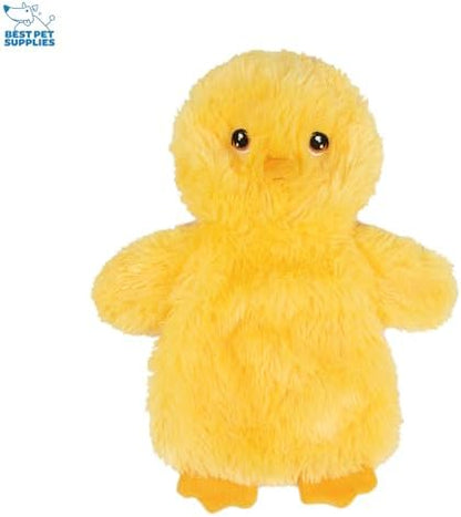 Best Pet Supplies Interactive Squeaky Dog Chew Toy, Ideal Dog Toys for Chewers, Small, Medium & Large Dogs, and Fetch Lovers - Crinkle Chicken (Yellow, Pink, Blue), Large - Image 3