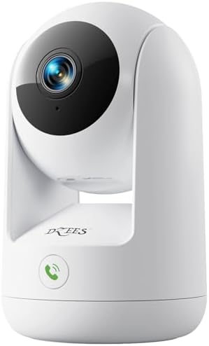 Dzees 2K 360° Indoor Security Camera, Dual-Band WiFi Pet Cam by Dzees