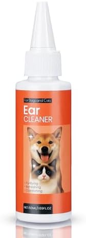 FlowFish Pet Ear Cleaner for Dogs Ear Infection Treatment, No-irritating Dog Ear Cleaner Solution for Treat Dog Ear Infection At Home with Gentle Caring [1.69 FL.OZ] by Unknown