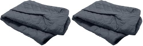 Furhaven Replacement Dog Bed Cover Quilted Sofa-Style, Machine Washable - Iron Gray, Medium (Pack of 2) by FurHaven
