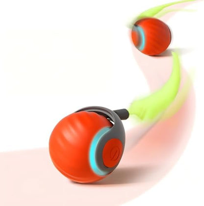 Petgravity Speedy Sprint Ball Toy for Cat Type-C Rechargeable Interactive Cats Toy (Orange 2.0) by Petgravity