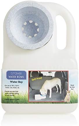Lixit® Water Boy Portable Travel Dog Bowl - 3 Quart Spill Free Self Filling Pet Water Bowl - Made in USA (White, 1 Pack) by Lixit