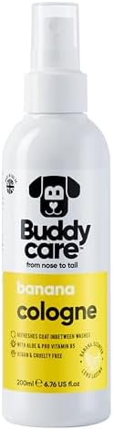 Buddycare Dog Cologne - Banana - 200ml - Refreshing and Banana Scented Dog Cologne - Refreshes Between Dog Washes by Unknown