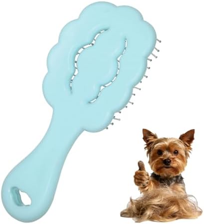 Cloud Shape Small Dog Grooming Brush (Sky Blue） by MAEELOU
