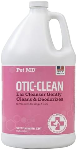 Pet MD Otic-Clean Ear Solution for Dogs & Cats - Pet Ear Cleaner - 1gal by PetMD