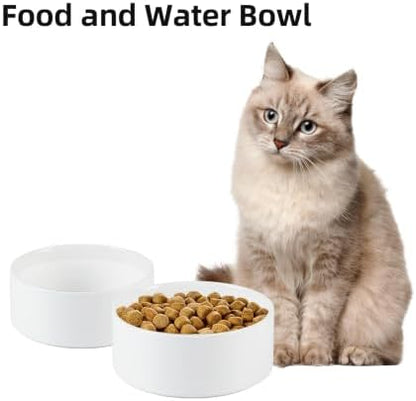 Havniva Ceramic Dog Bowls, 5.1” Dog Food and Water Bowl Set of 2 - Image 4
