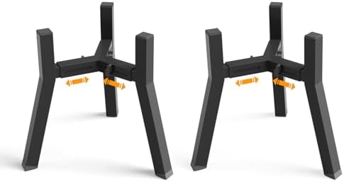 2Pack Elevated Dog Bowl Stand for Large Dogs, Adjustable Width 7-10.6", Raised Food Water Bowl Stand, Bowl NOT Included by TIDANT