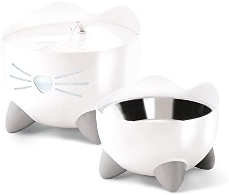 Catit PIXI Elevated Feeding Dish, White - Image 4