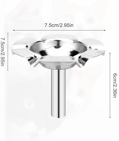 Cat Water Fountain Spout for 88oz/2.6L Pet Fountain Accessories, Stainless Steel Flower Style Water Drinking Drink Spout Nozzle Replacement Parts for Cat Dog Kitten Pet - Image 2