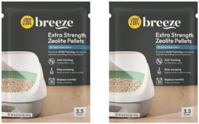 Tidy Cats Breeze Extra Strength Zeolite Pellets, Active Clean Scent 3.5 lb (Pack of 2) by Purina+Tidy+Cats