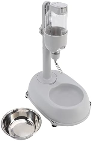 Yosoo Health Gear Pet Automatic Water Feeder Standing Water Dispenser Bowl, 500ml Detachable Adjustable Small Dog Cat Feeding Water Bowl Set, 11 * 7.7 * 15.4 in Automatic Water Food Feeder Bowl Stand by YosooHealthGear