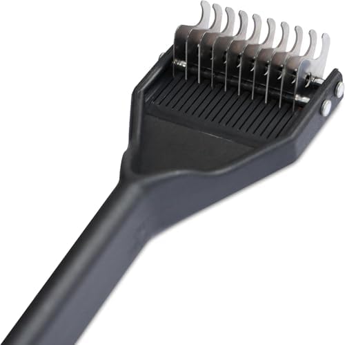 Mars Coat King Dematting Undercoat Grooming Rake Stripper Tool for Dogs and Cats, Stainless Steel with Plastic Handle, Made in Germany, 10-Blade Medium - Image 2