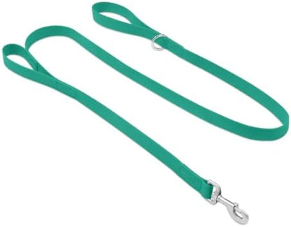 Waterproof Dog Leash with Double Handle, 6 FT Durable Odor-Proof Dog Leashes with Strong Aviation Aluminum Hooks Fits Small Medium or Large Dogs by KiddingPets
