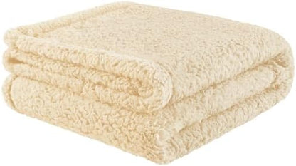 furrybaby Pet Blanket, Soft Warm Sherpa Fleece Bed Blanket for Small Pets by FurrybabyPetSupply