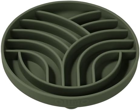 OHMO Slow Feeder Dog Bowl, 5.9" Lick Mat for Dogs, Tree of Life, Camo Green by OHMO