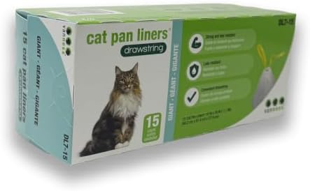 Van Ness DL715 Pureness Extra Giant Drawstring Cat Pan Liner, 15-Count - Image 2