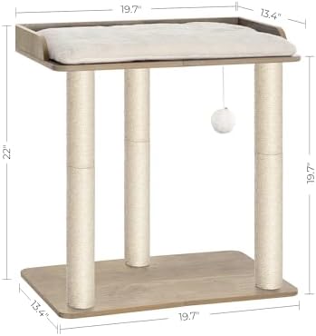 FourFurPets Modern Cat Tree for Large Cats, Full Sisal Cat Scratching Post - Image 6