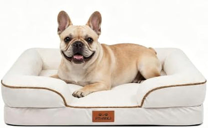 Orthopedic Dog Bed Medium Size Dog, Memory Foam Dog Bed Couch, 30" L by PTHMKJ