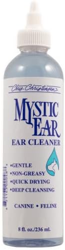 Chris Christensen Mystic Ear Cleaner for Dogs & Cats – Professional Grooming Solution for Ear Hygiene, Removes Debris & Wax, Quick-Drying Formula, Made in the USA, 8 oz by ChrisChristensen