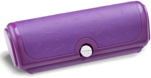 Cat and Dog Deshedding Brush for Short Hair, Purple by PetPog
