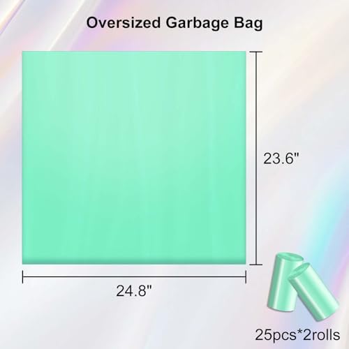 Dedicated to Cegimus Automatic cat litter box Drawer Liners, Large garbage bag, 25 Count per Roll, 2 Rolls, Tear, Use for cat litter box, kitchen, living room, office - Image 3