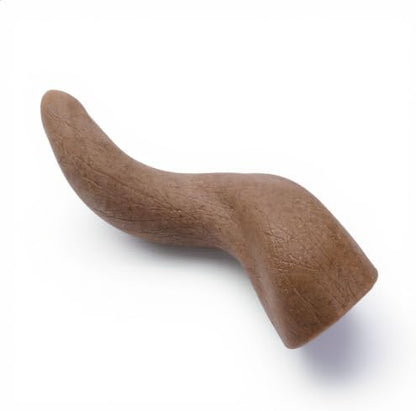 MECOOL Durable Nylon Dog Chew Toy – Bacon Flavored Bull Horn Shape with 6-Point Star Hollow Core for Treat Stuffing, Tough Interactive Teething Toy for Aggressive Chewers, Medium Large Dogs by MECOOL