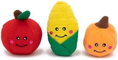 ZippyPaws Burrow Replacement Miniz Enrichment Squeaky Toys - Fall Harvest by ZippyPaws