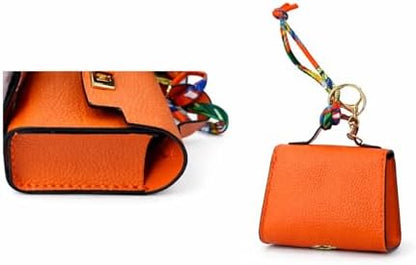 Barkin Designer Dog Poop Bag Holder for Leash, Waste Bag Dispenser, Orange - Image 4