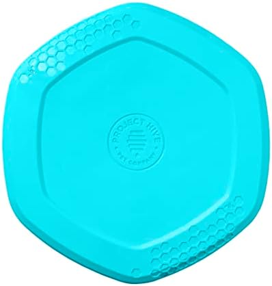 PROJECT HIVE ·PET COMPANY· Dog disc - Great for Fetch - Includes a Lick mat on Back - Floats in Water, Smooth Glide - Made in The USA (Soothing Vanilla) by ProjectHivePetCompany